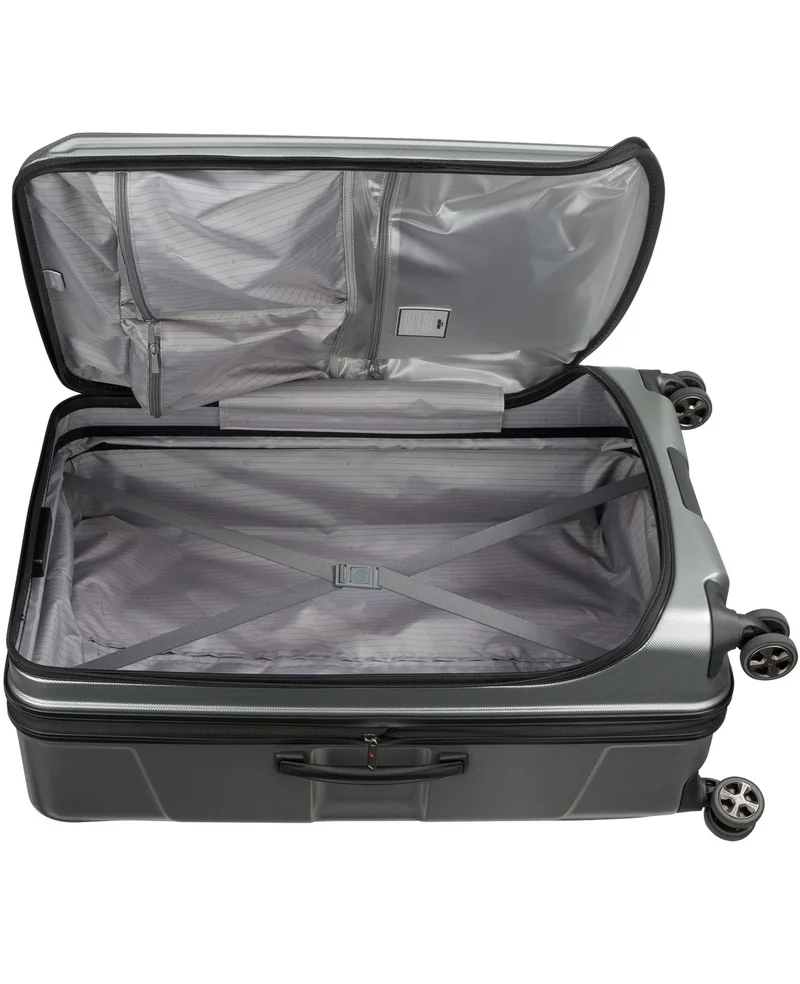 DELSEY Paris 80 Cruise 80 Cm Hardcase 4-Double Wheeled Check-In Luggage Trolley - Platinum  | Best Price UAE